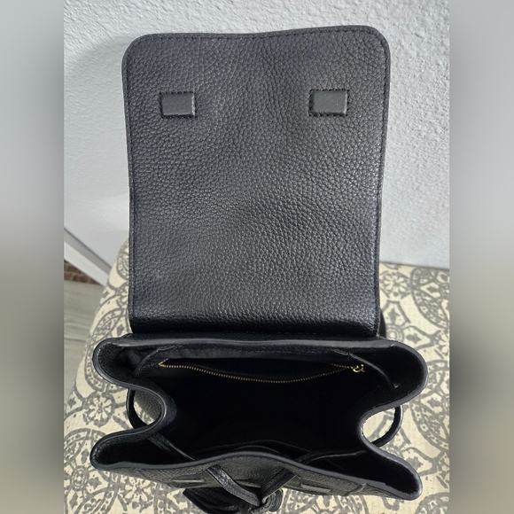 Tory Burch Mcgraw Black Leather Backpack with Tassel main image 14